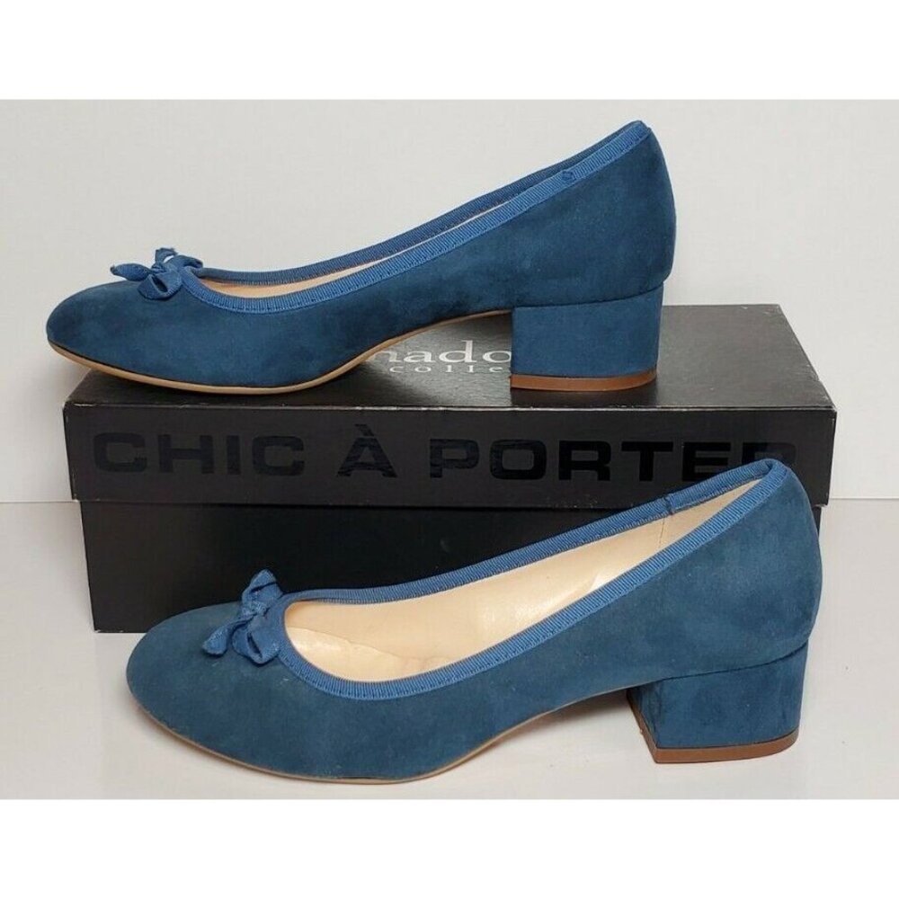 PRIMADONNA COLLECTION WOMEN'S EURO 39 BOW COLOR- BLUE JEAN NEW PD011340050MI